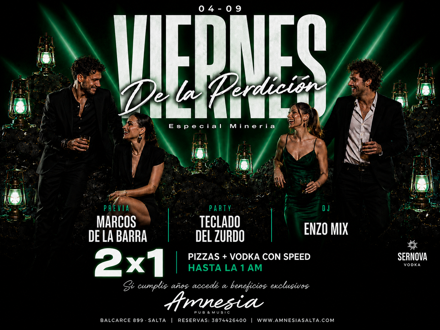 Viernes 04 Septiembre . Noche Minería